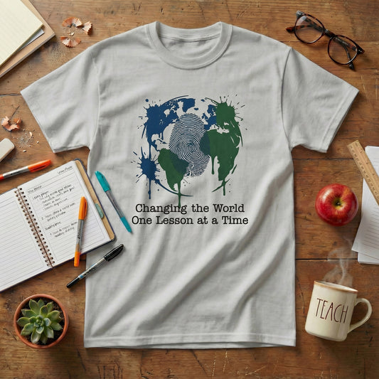 Changing the World Unisex T-shirt — Earth Teacher Tee