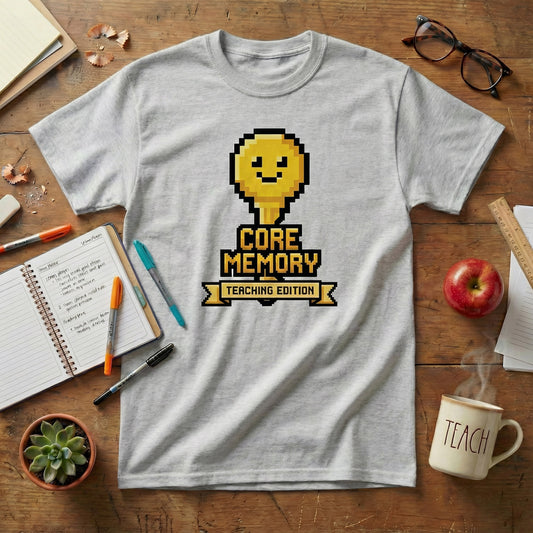 Core Memory: Teaching Edition Pixel Unisex T-shirt