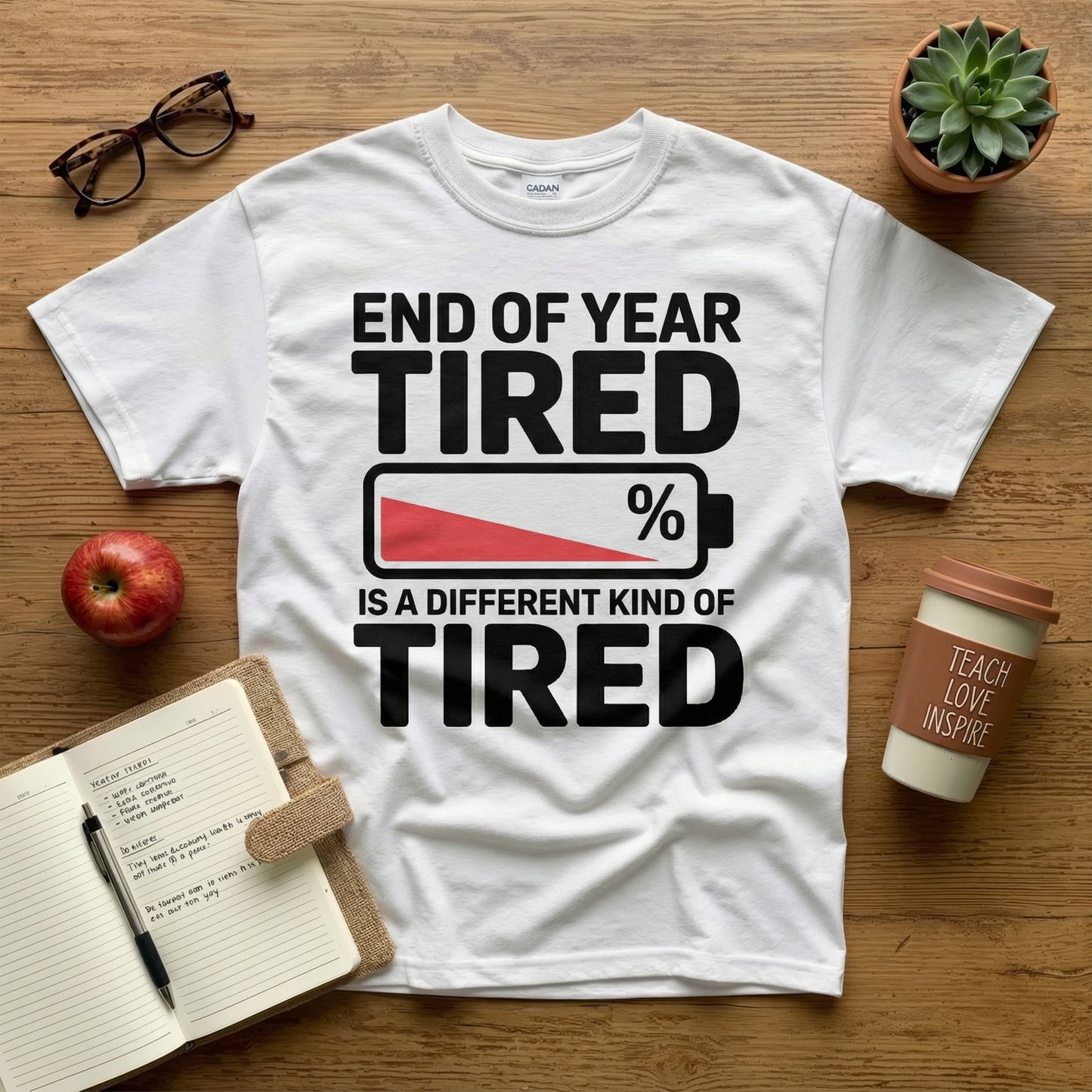 End of Year Tired Tee