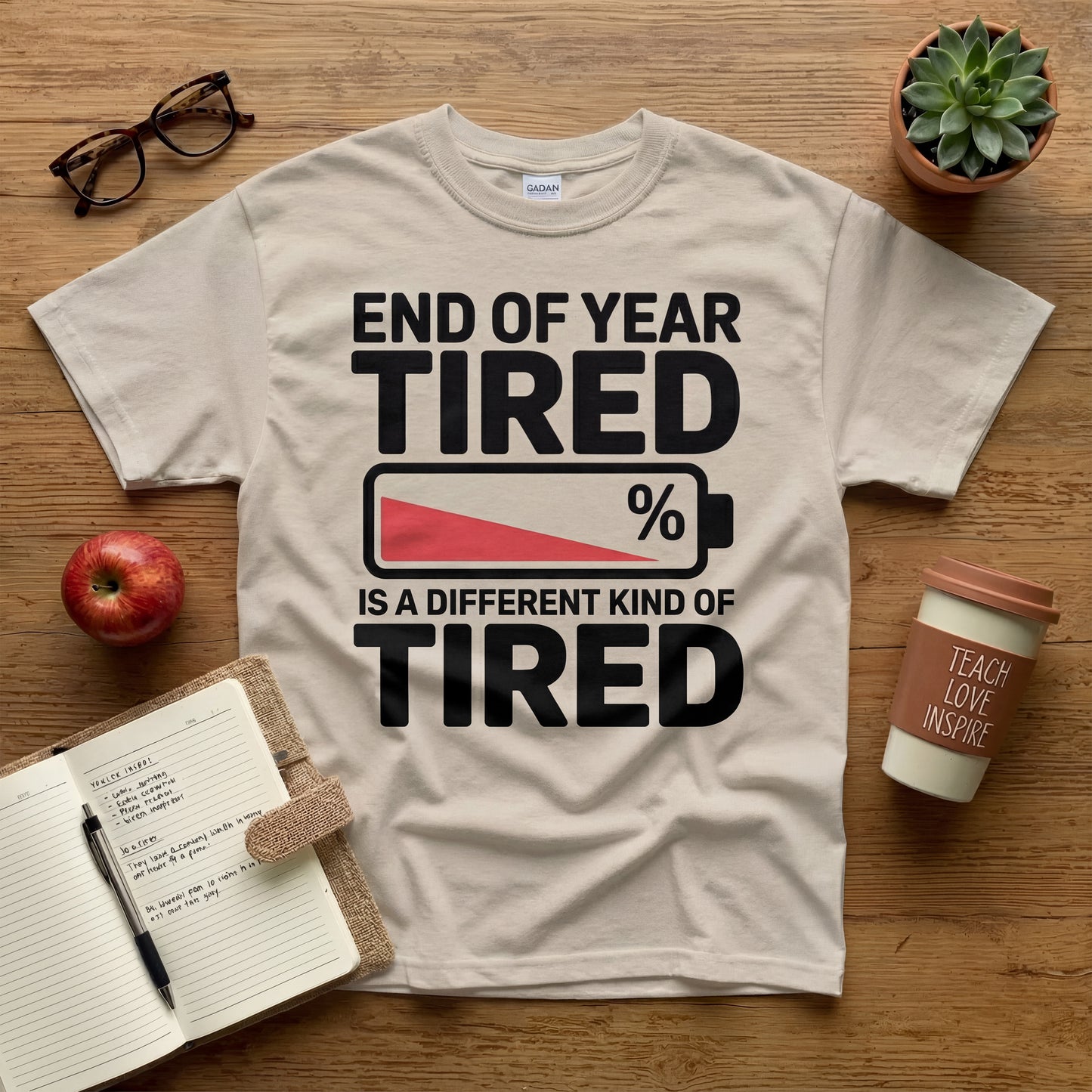 End of Year Tired Tee