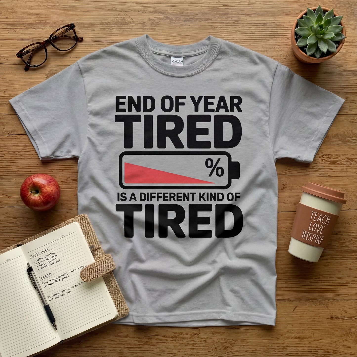 End of Year Tired Tee