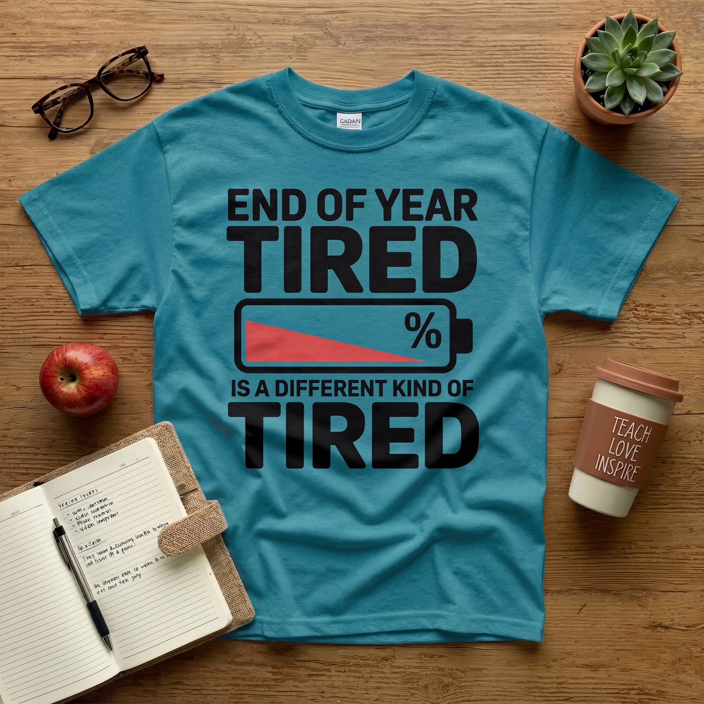 End of Year Tired Tee