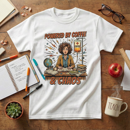 Powered by Coffee & Chaos Tee