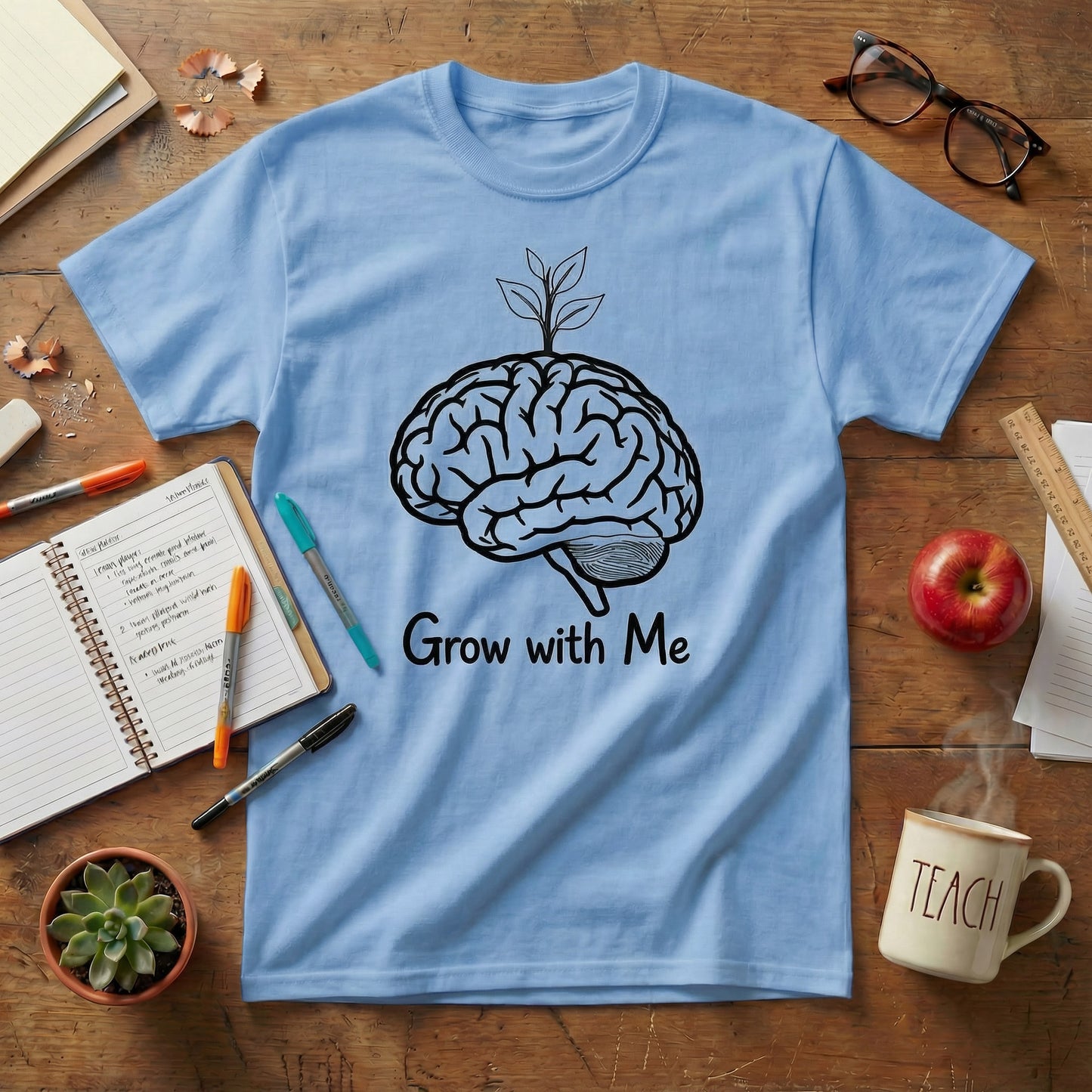 Grow With Me Teacher Tee