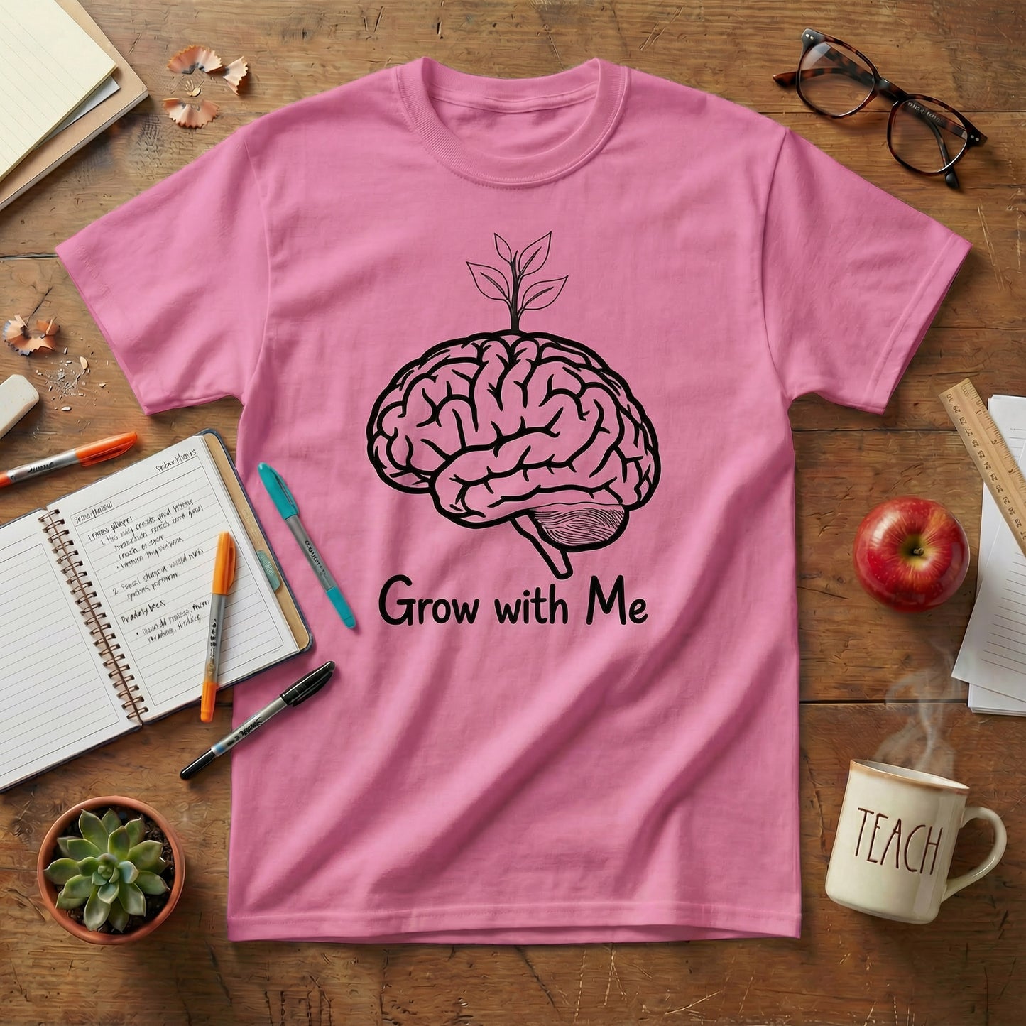 Grow With Me Teacher Tee
