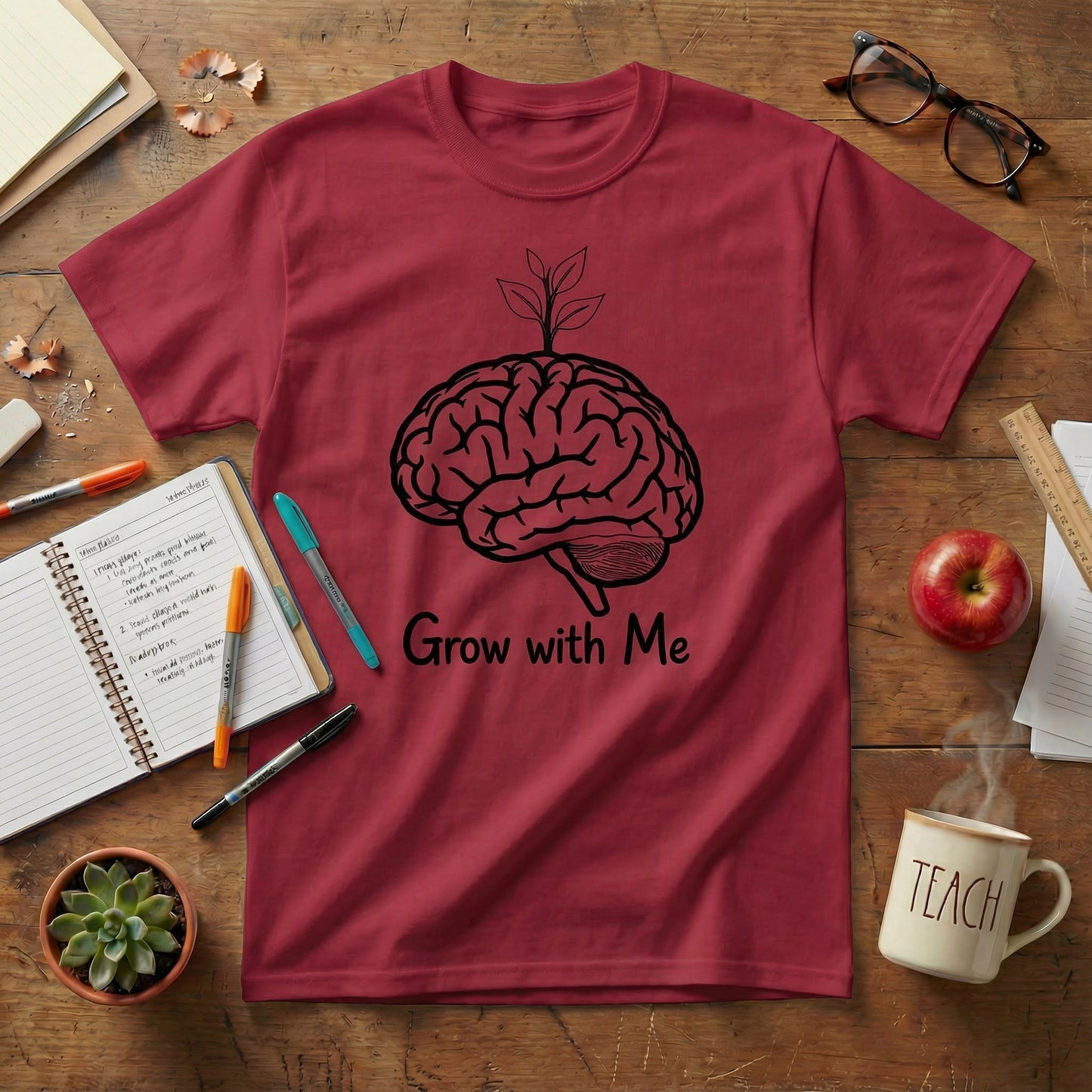 Grow With Me Teacher Tee