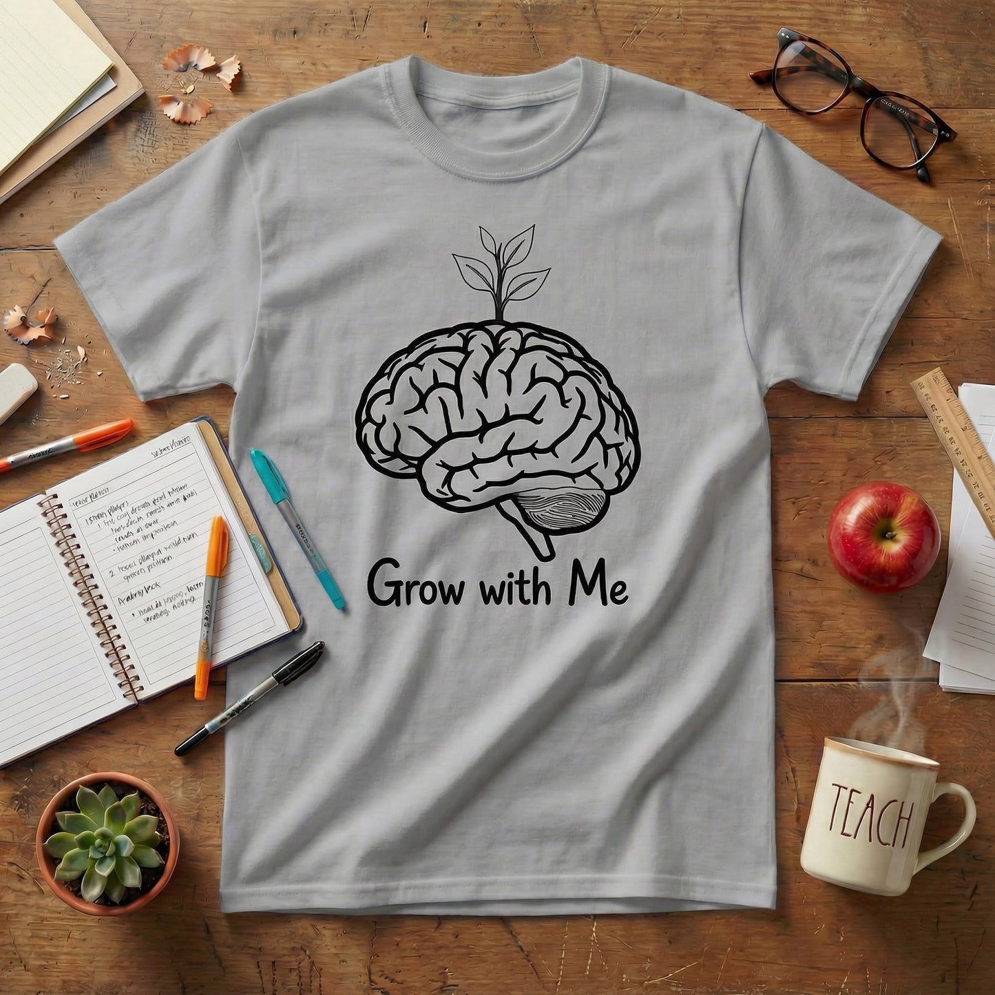 Grow With Me Teacher Tee