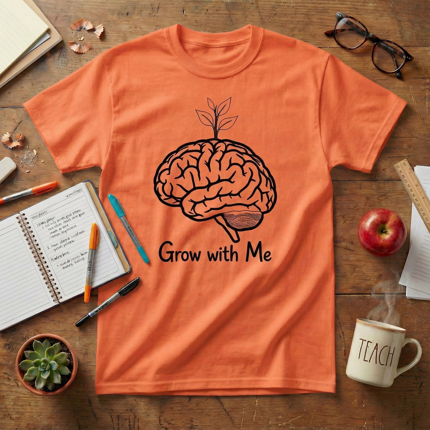 Grow With Me Teacher Tee