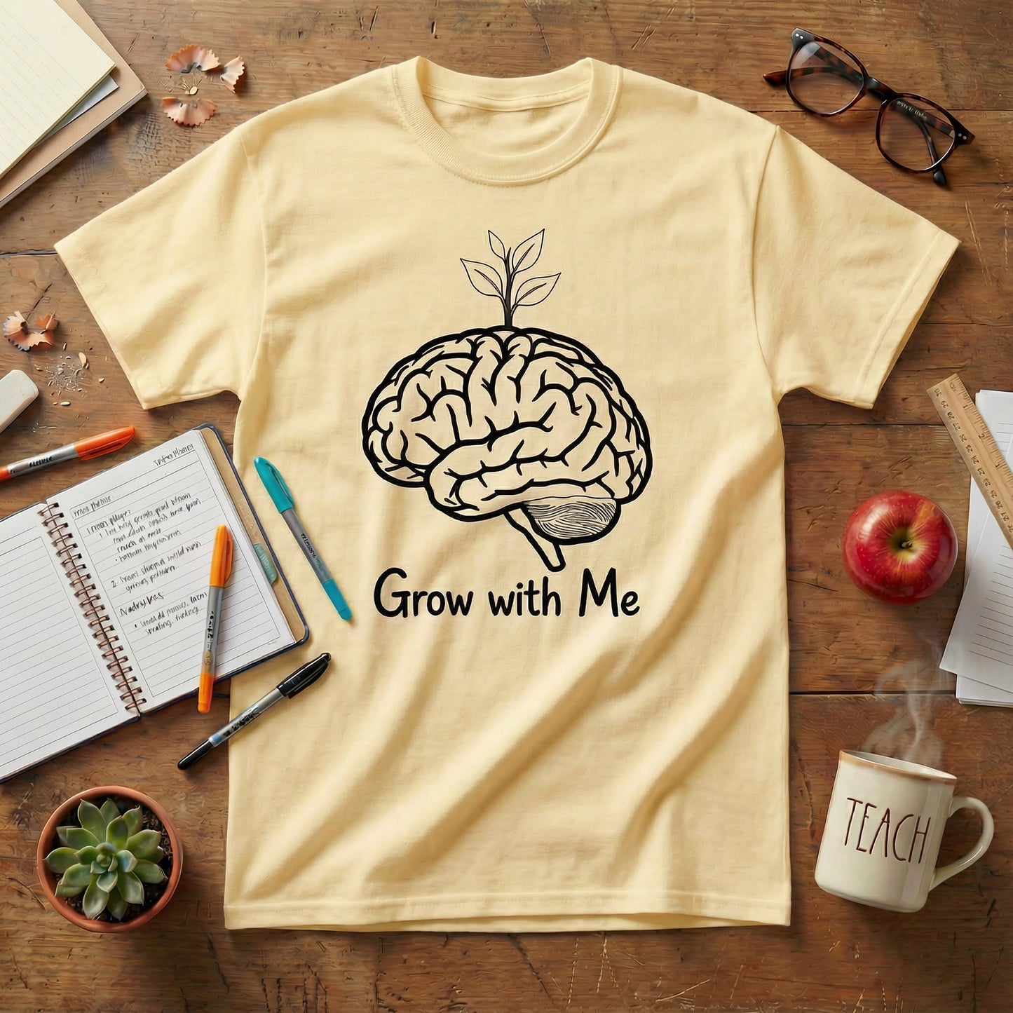 Grow With Me Teacher Tee