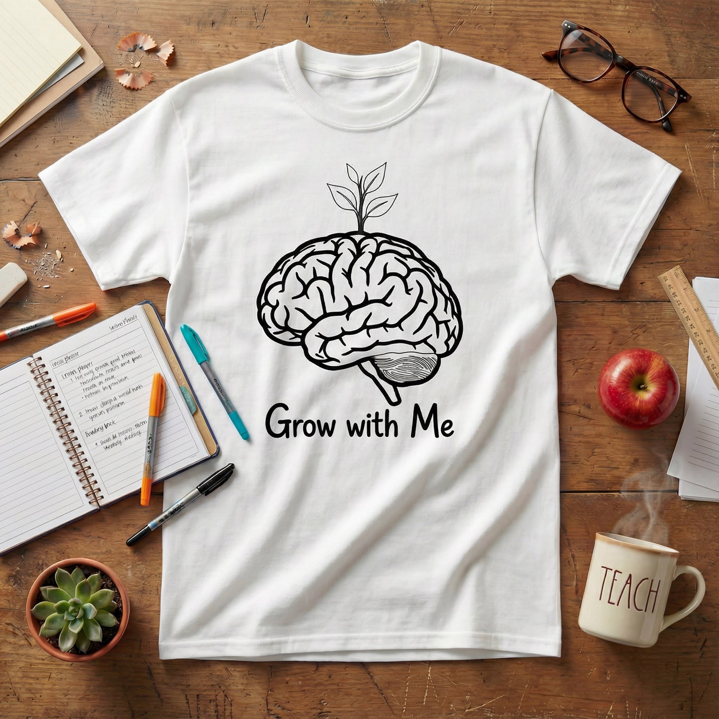 Grow With Me Teacher Tee