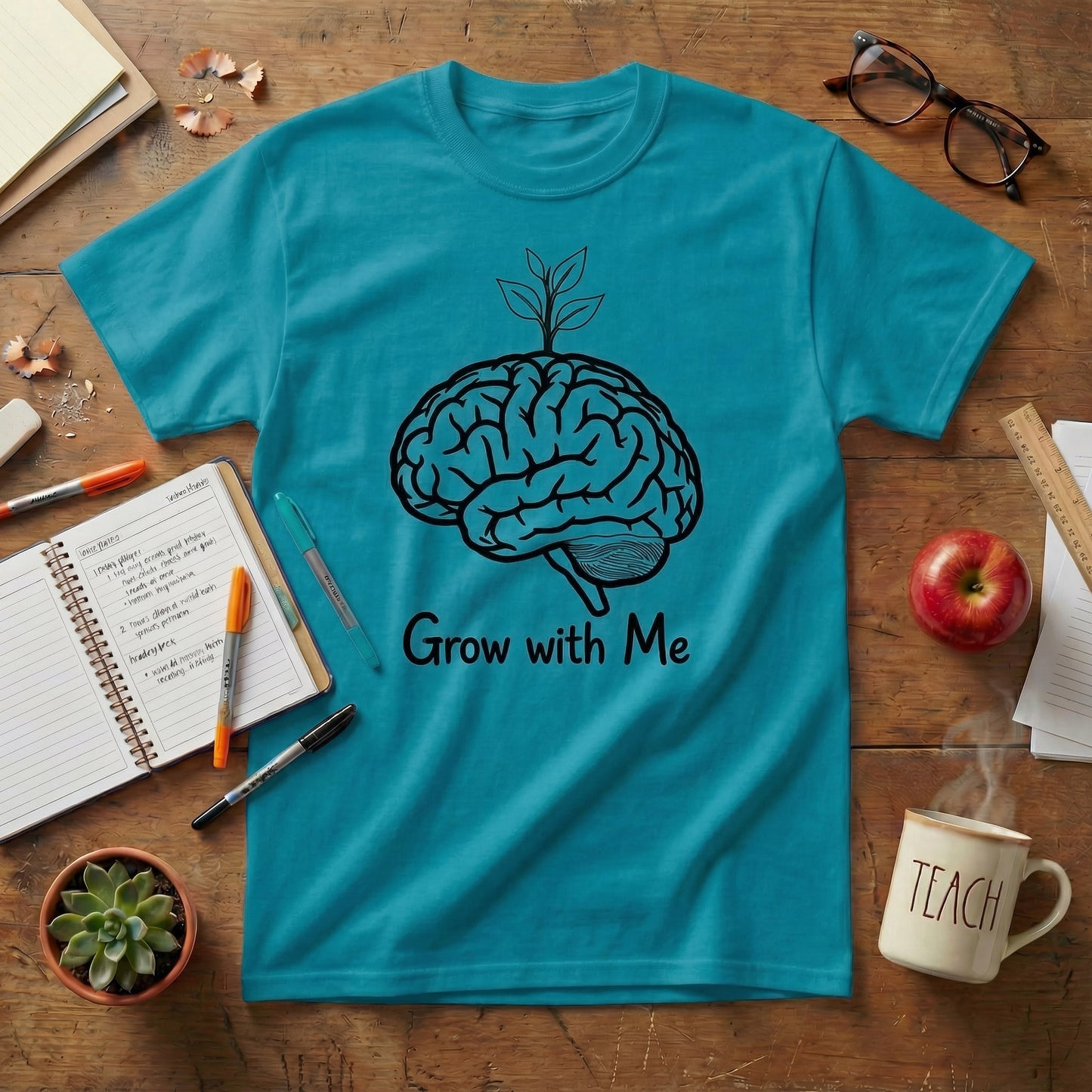 Grow With Me Teacher Tee