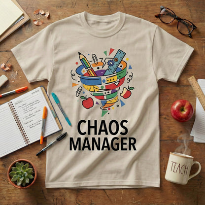 Chaos Manager Teacher Tee