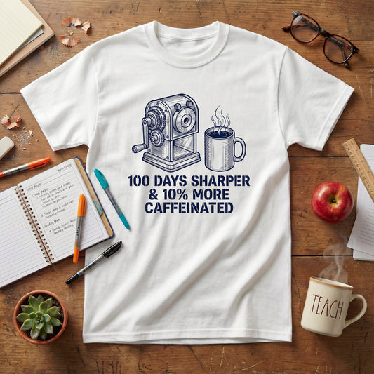100 Days Sharper Coffee Lover Unisex T-shirt