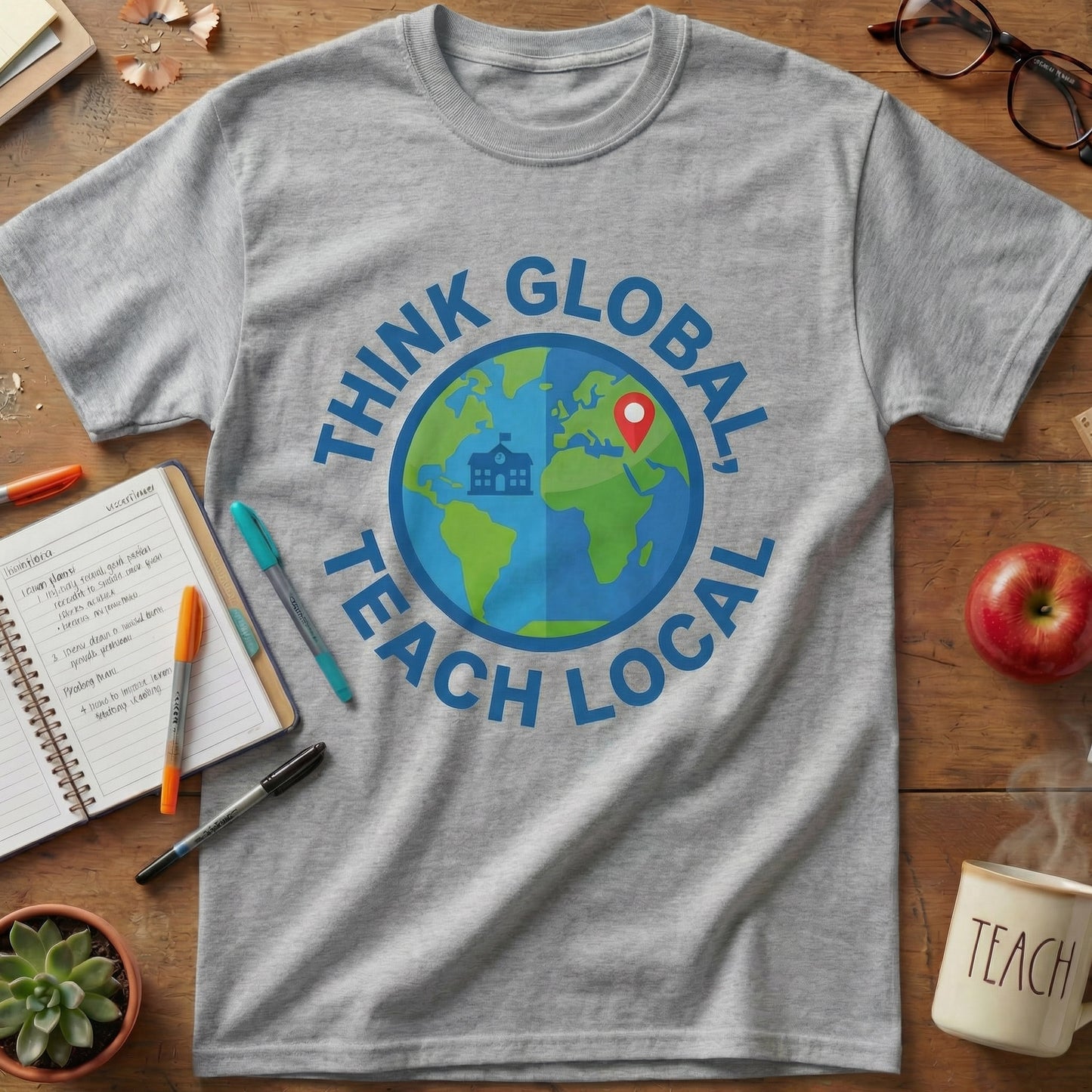 Think Global Teach Local Tee