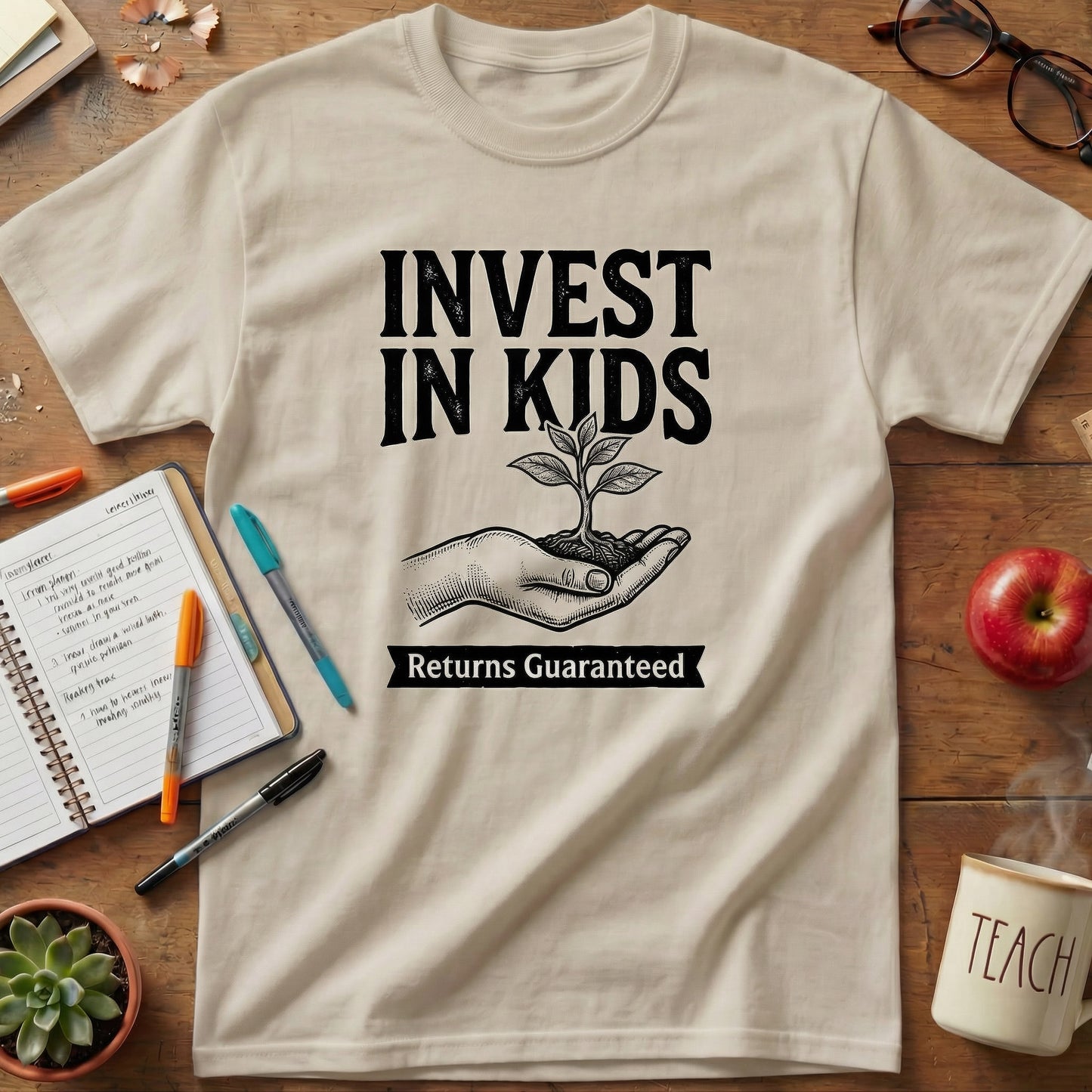 Invest in Kids Teacher Tee