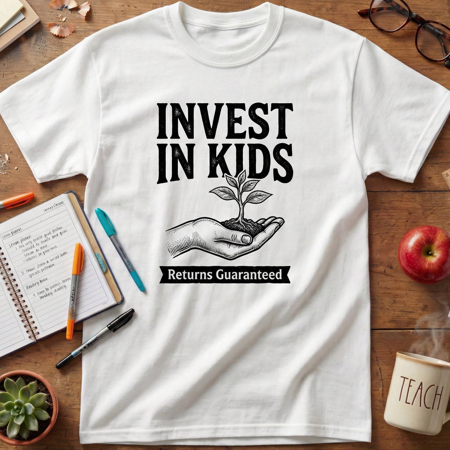 Invest in Kids Teacher Tee