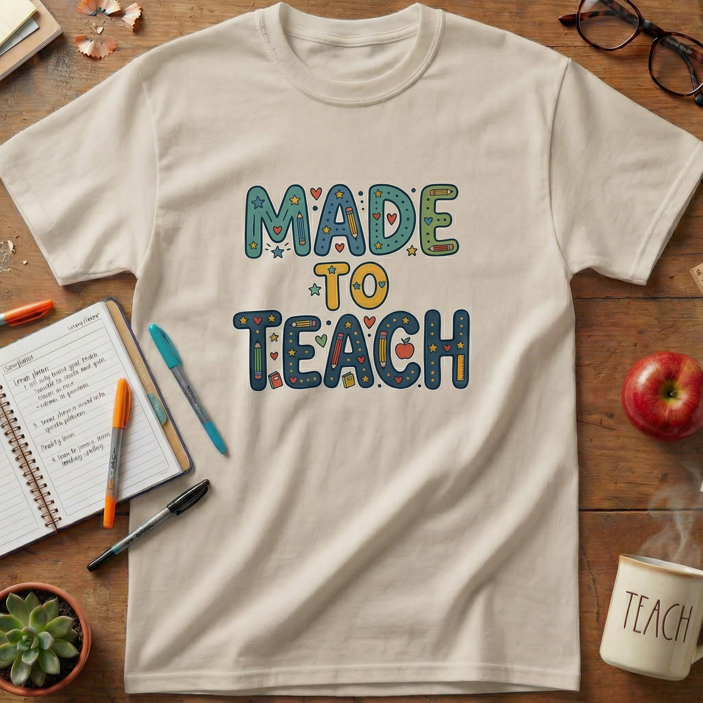 Made to Teach Teacher Tee