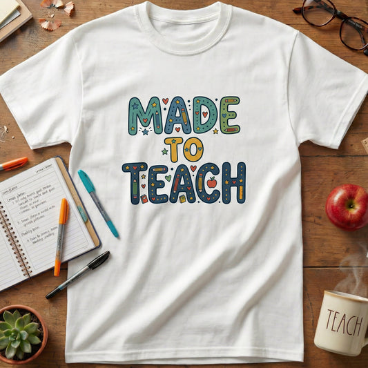 Made to Teach Teacher Tee