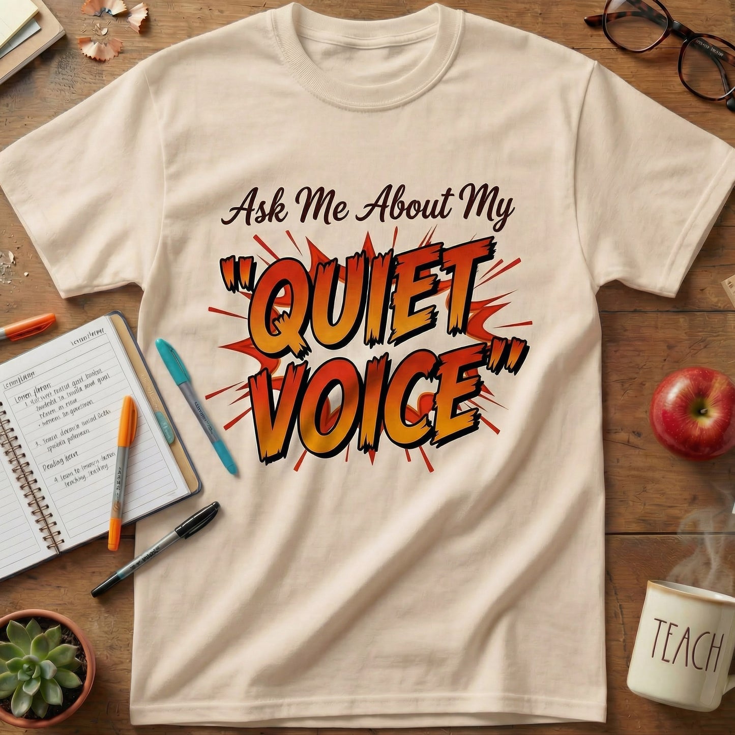 Quiet Voice Teacher Tee