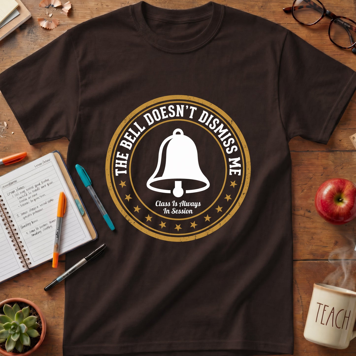 The Bell Doesn't Dismiss Me Teacher Tee