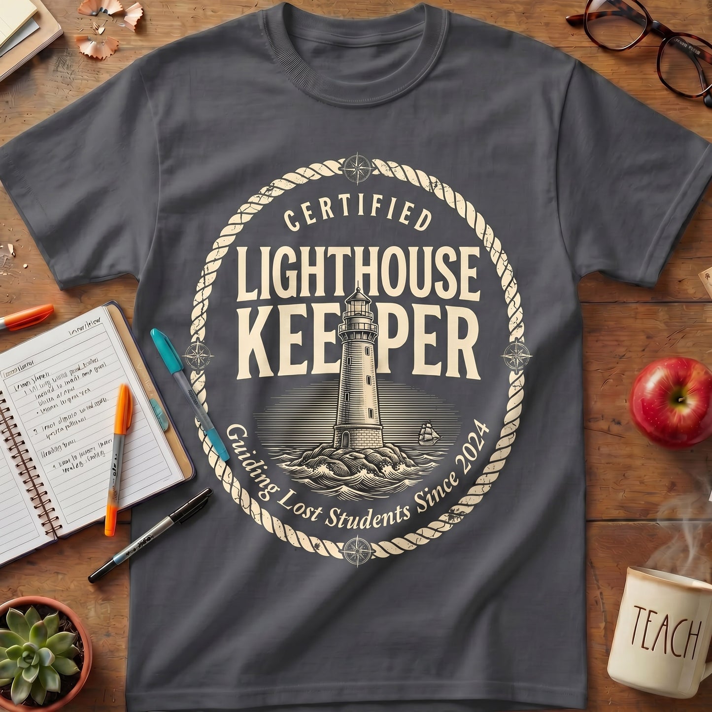 Certified Lighthouse Keeper Teacher Tee