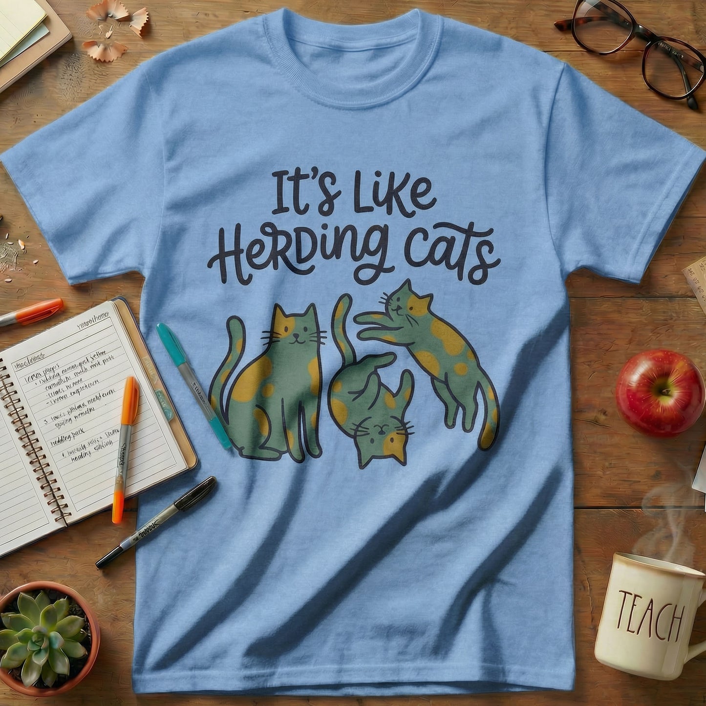 Herding Cats Teacher Tee