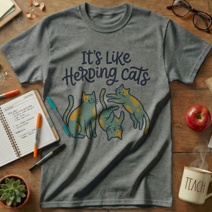 Herding Cats Teacher Tee