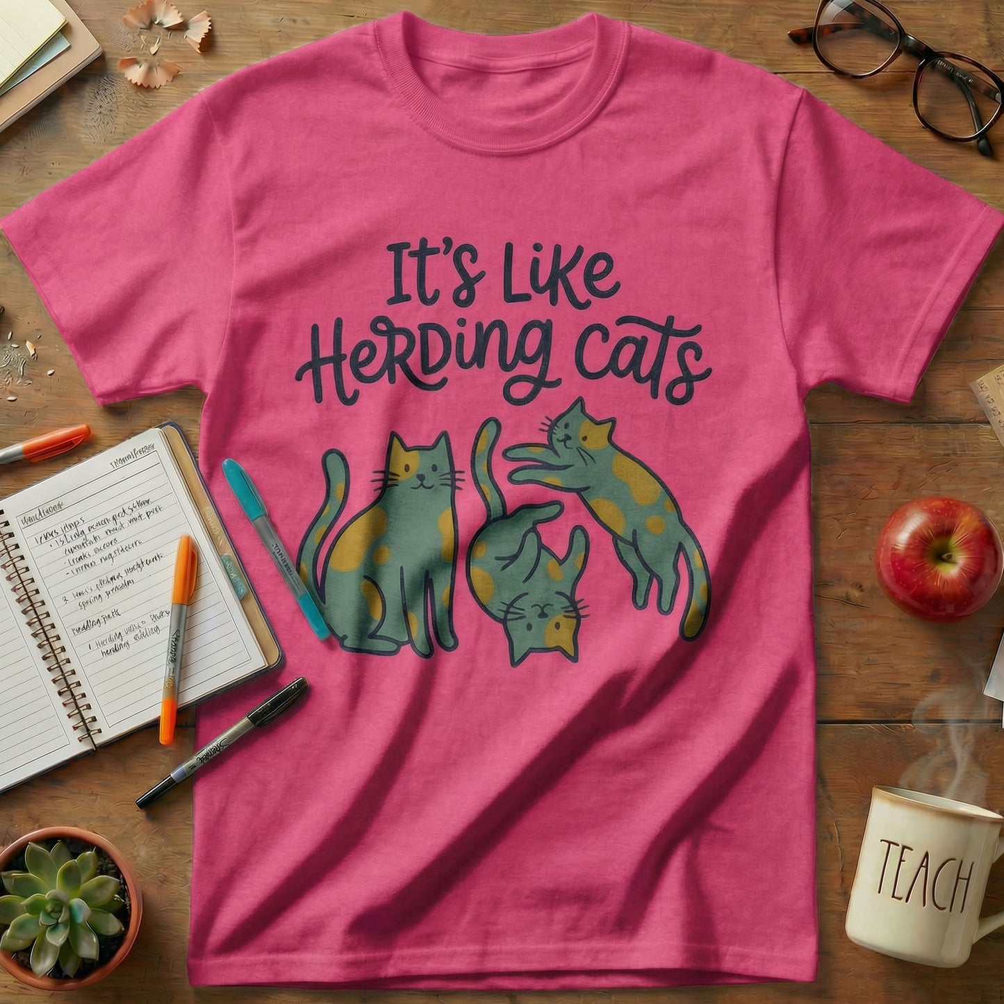 Herding Cats Teacher Tee