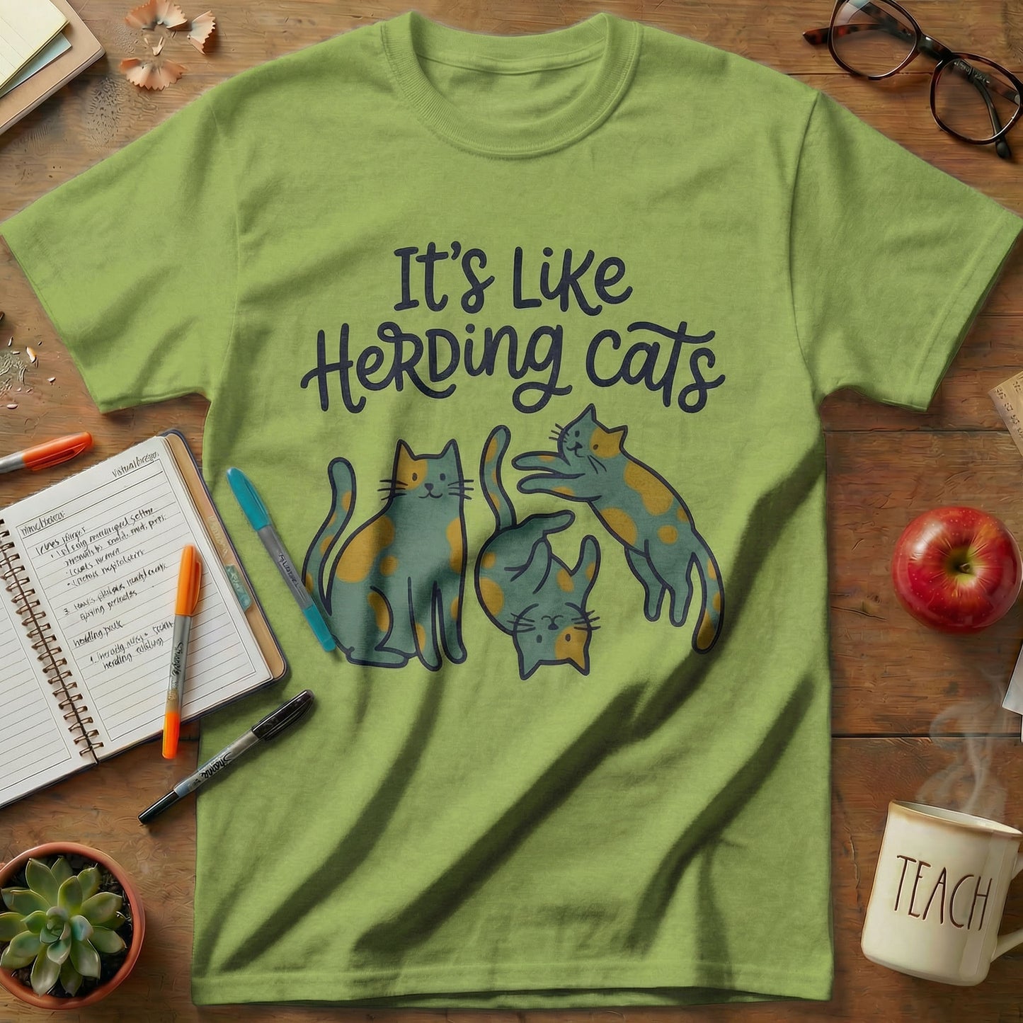 Herding Cats Teacher Tee