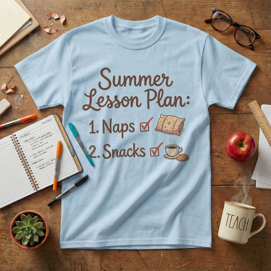 Naps & Snacks Teacher Tee