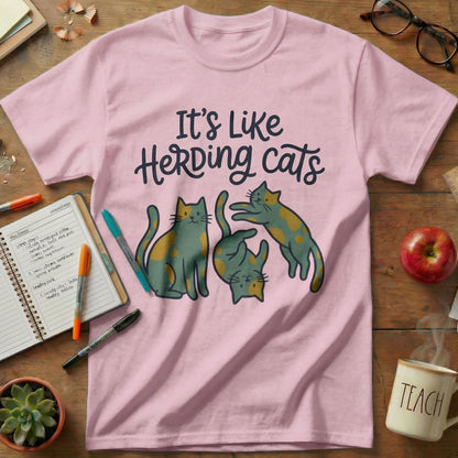 Herding Cats Teacher Tee