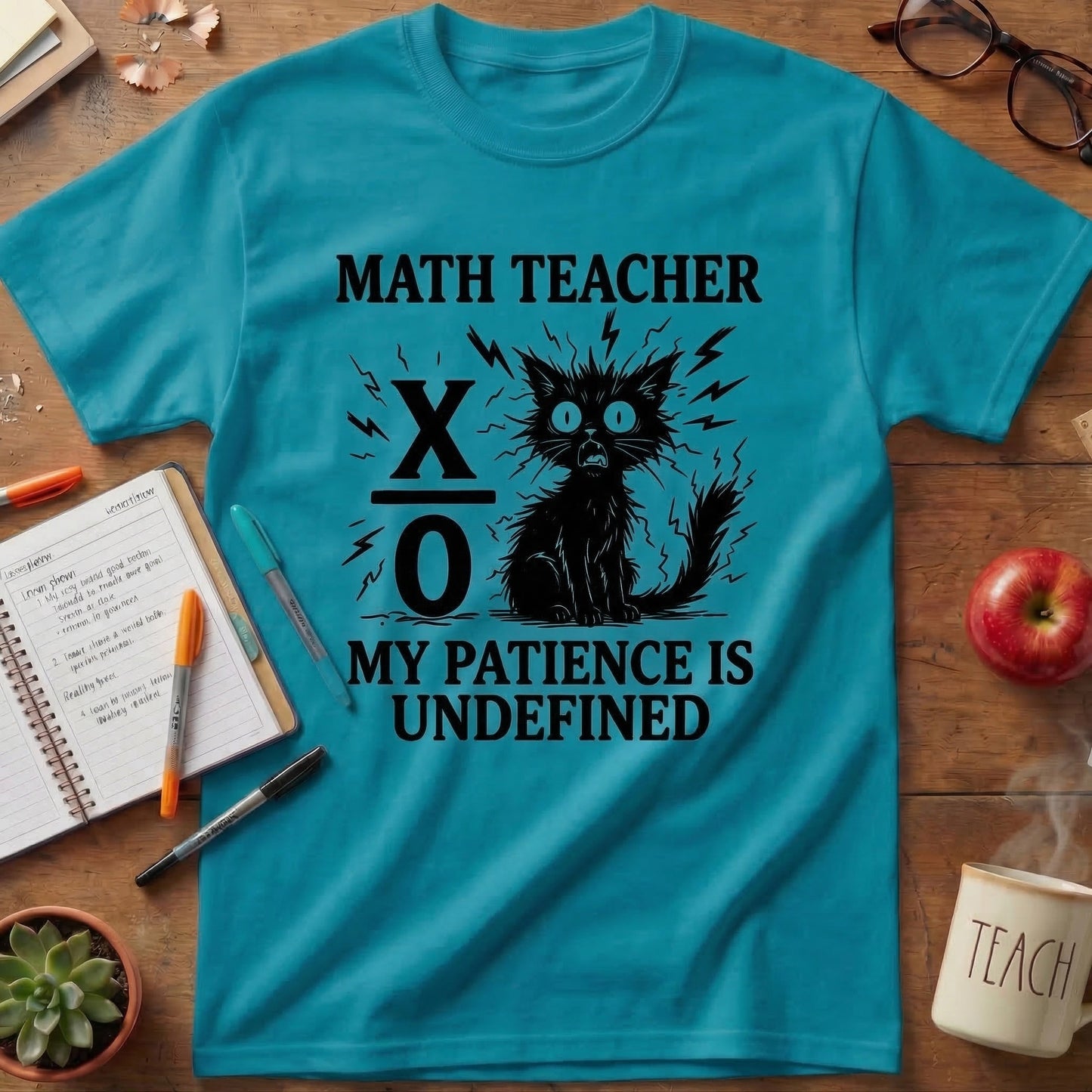 Math Teacher “My Patience Is Undefined” T-Shirt