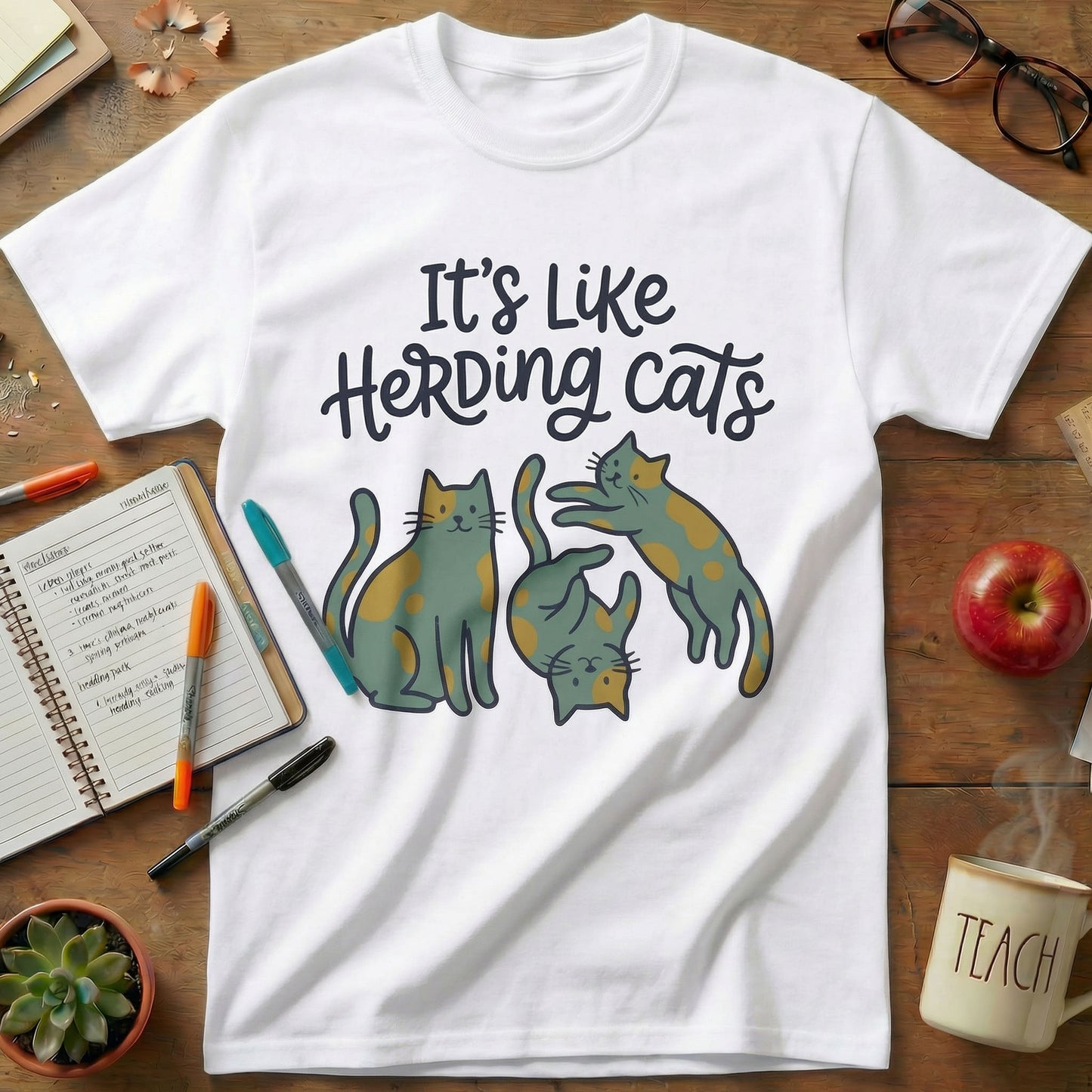 Herding Cats Teacher Tee